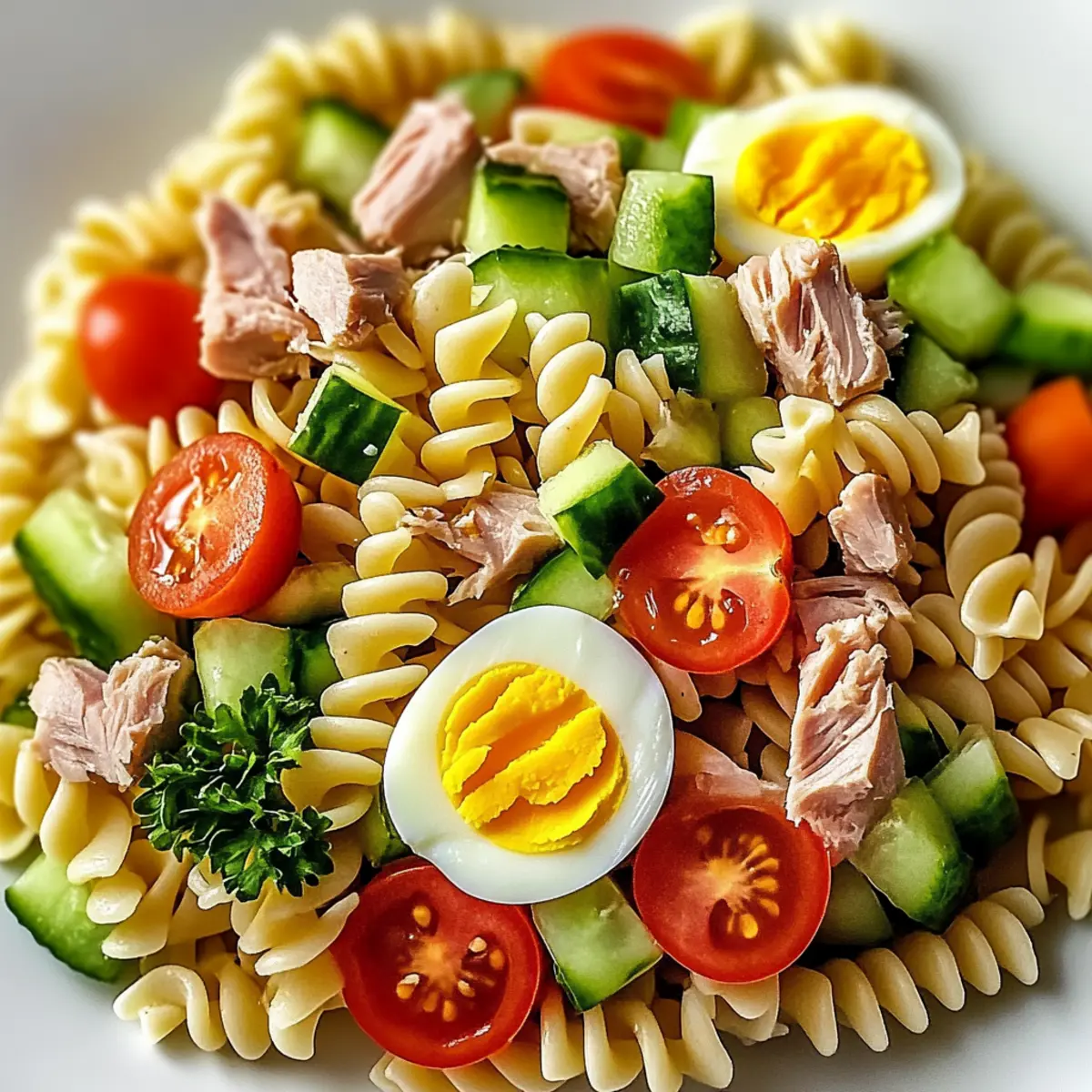 Salade servie avec herbes fraîches
